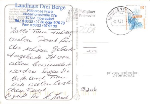Oberstdorf Landhaus Drei Berge – Bild 2