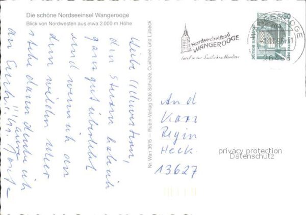 Wangerooge Nordseebad Fliegeraufnahme – Bild 2