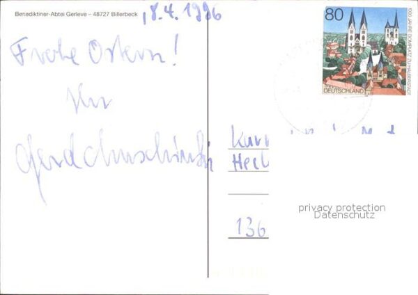 Billerbeck Westfalen Benediktiner Abtei Gerleve – Bild 2