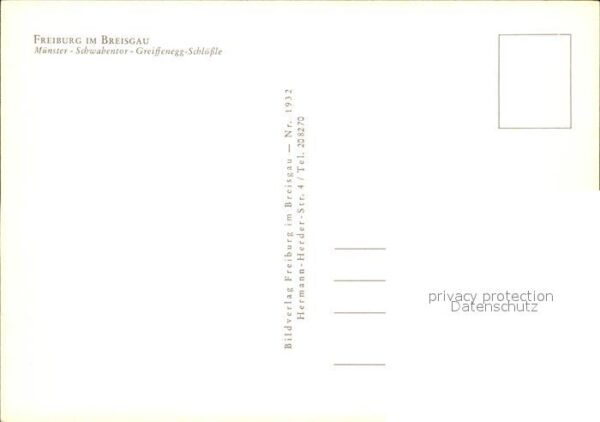 Freiburg Breisgau Münster Schwabentor Sreiffenegg Schlöss – Bild 2