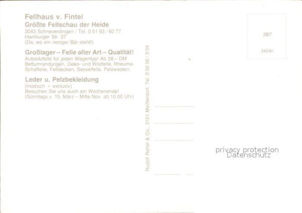 Schneverdingen Autopelz Grosslager Fellhaus v. Fintel – Bild 2