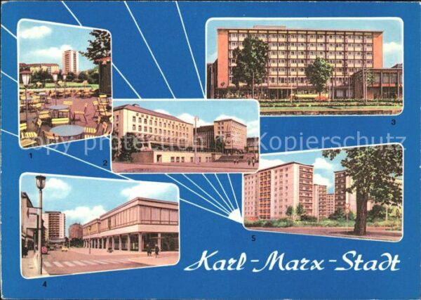 Karl-Marx-Stadt Hochhaus Klosterstrasse Chemnitzer Hof