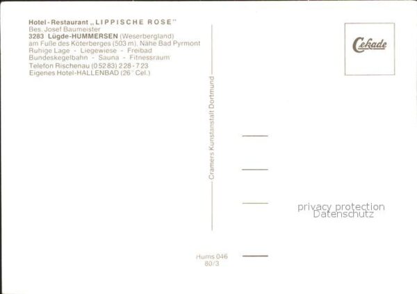 Hummersen Hotel Restaurant Lippische Rose – Bild 2