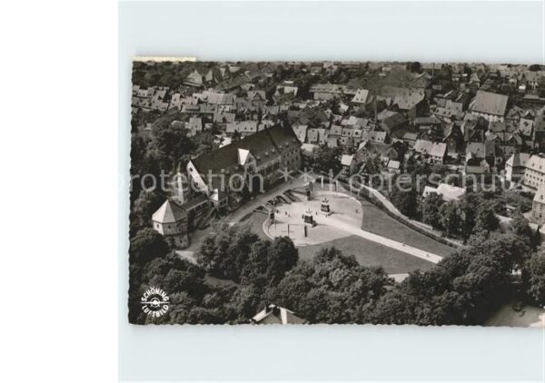 Goslar Kaiserplatz Fliegeraufnahme