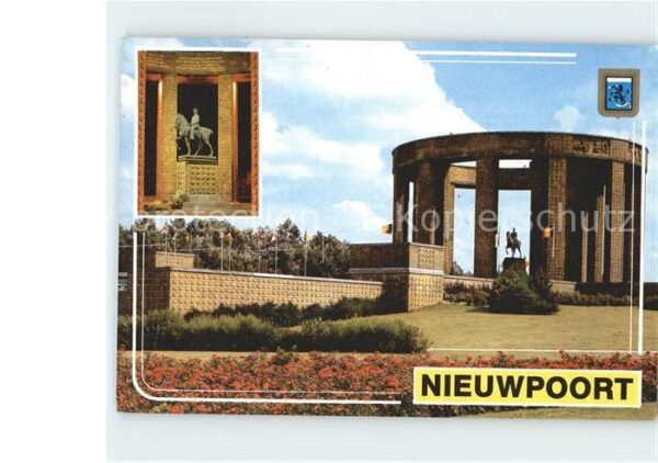 Nieuwpoort West-Vlaanderen Konig Albert Gedenkteken