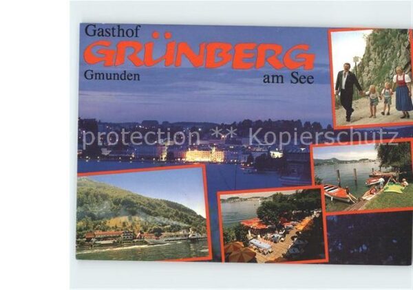 Gmunden Salzkammergut Gasthof Grünberg am See Dampfer