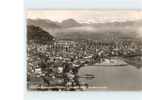 Bregenz Vorarlberg Rheintal Schweizer Berge