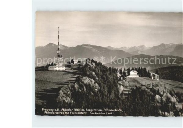 Bregenz Vorarlberg Bergstation Pfänderhotel Pfänderspitze