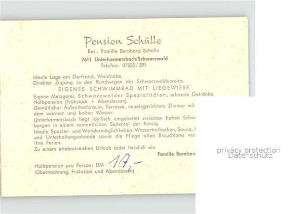 Unterharmersbach Pension Schülle – Bild 2