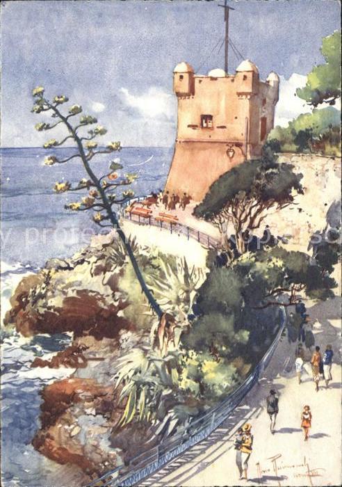 Nervi Künstlerkarte Torre Groppalo