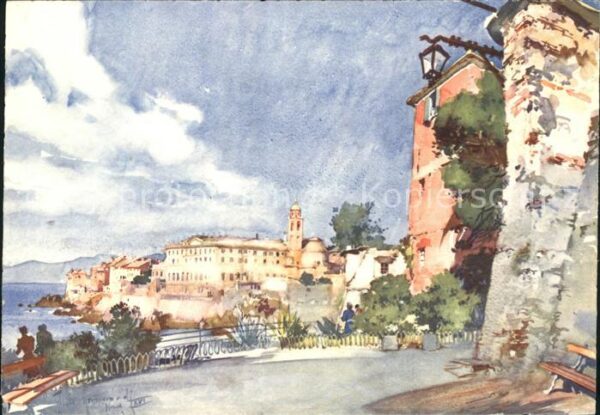 Nervi Collegio Emiliani Künstlerkarte