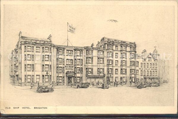 Brighton East Sussex Old Ship Hotel Zeichnung