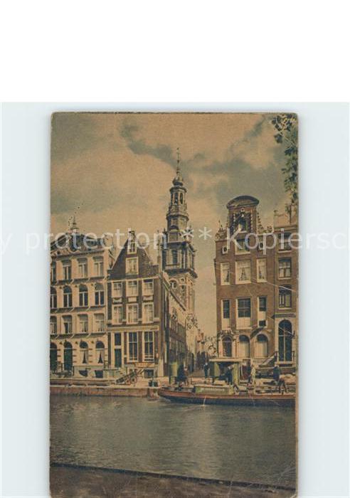 Amsterdam Niederlande Kloveniersburgwal met Zuiderkerk