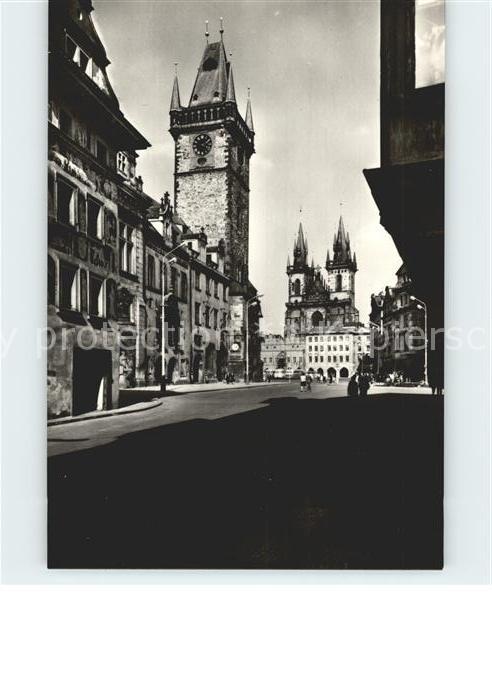 Prag Prahy Prague Rathaus Theynkirche
