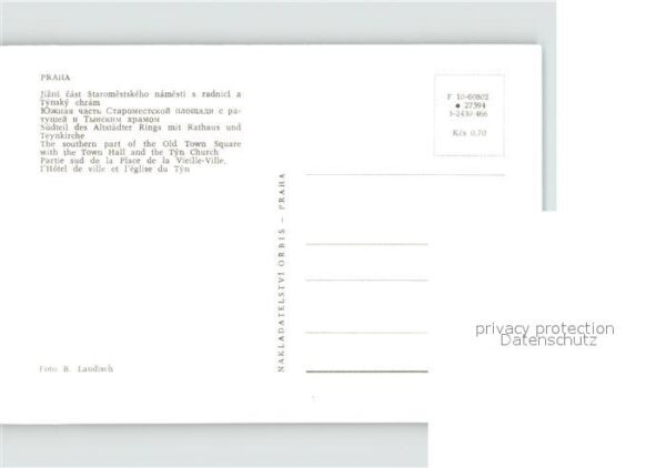 Prag Prahy Prague Rathaus Theynkirche – Bild 2