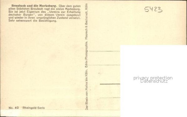 Braubach Rhein Marksburg – Bild 2