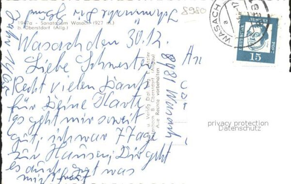 Oberstdorf Sanatorium Wasach – Bild 2