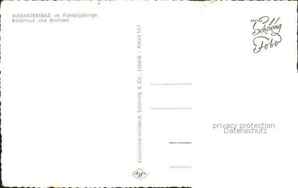 Bad Alexandersbad Fichtelgebirge Badehaus Brunnen – Bild 2