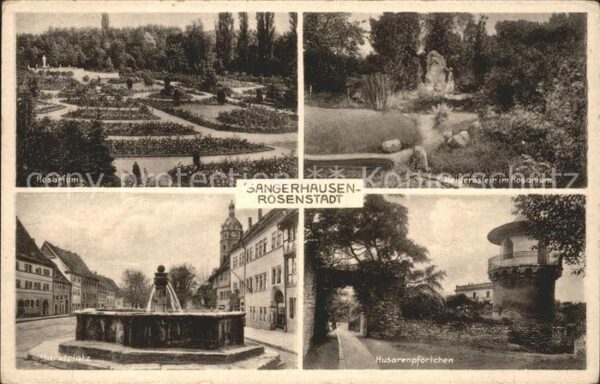 Sangerhausen Suedharz Rosenstadt Rosarium Husorenpförtchen Ma