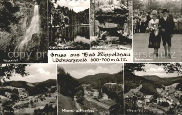Bad Rippoldsau Schwarzwald Glaswaldsee Trachtenpaar Kastelstein Kl