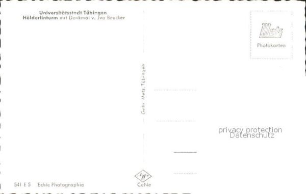Tuebingen Hölderlinturm Denkmal Jvo Beucker – Bild 2