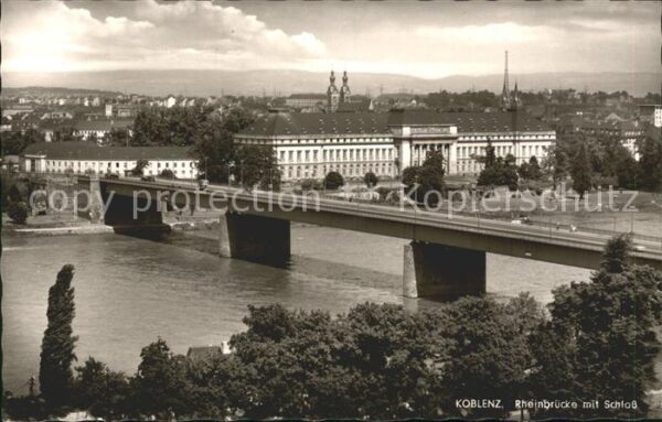 Koblenz Rhein Rheinbrücke Schloss