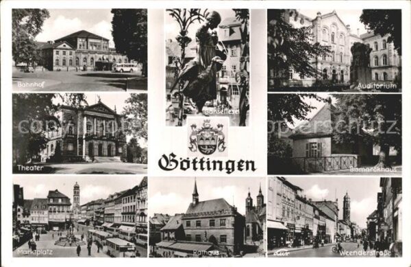 Goettingen Niedersachsen Bismarckhaus Gänseliesen Rathaus Marktp