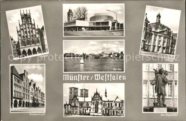 Muenster Westfalen Theater Schloss Kiepenkerl Aa See Dom R