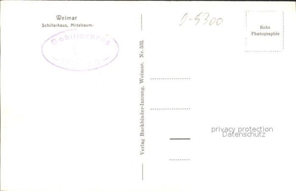 Weimar Thueringen Schillerhaus Mittelraum – Bild 2