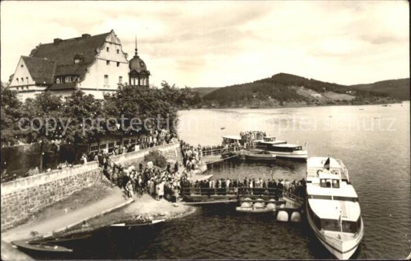 Bleilochtalsperre Stausee Saalburg Schifffahrt HO Hotel K