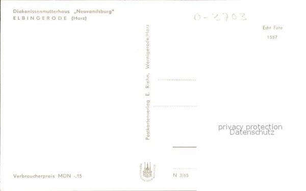 Elbingerode Harz Diakonissenmutterhaus Neuvandsburg – Bild 2