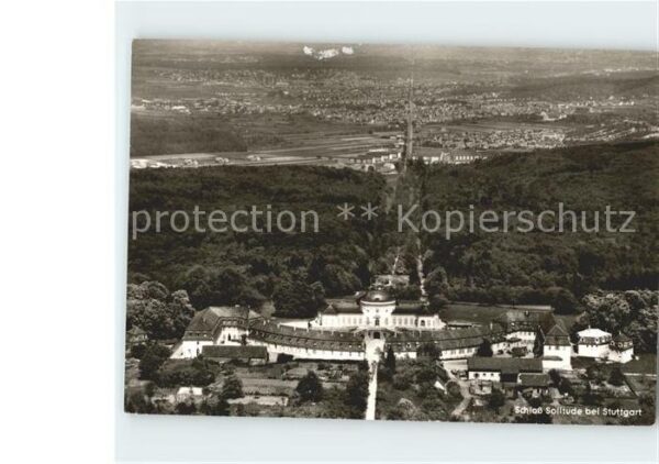 Solitude Stuttgart Fliegeraufnahme Schloss