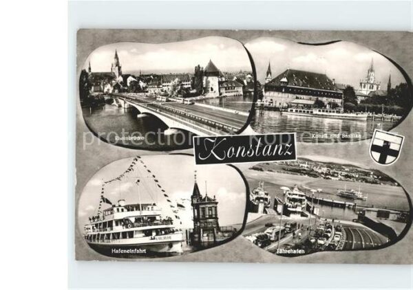 Konstanz Bodensee Rheinbrücke Hafeneinfahrt Konzil Basili