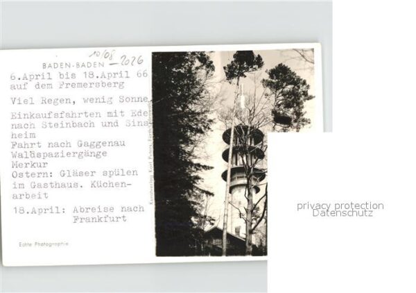 Baden-Baden Fremdsberg Teilansicht – Bild 2
