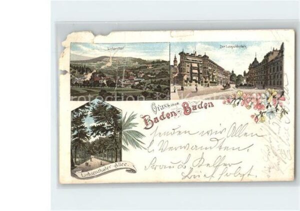 Baden-Baden Leopoldsplatz Lichtenthaler Allee Bahnp