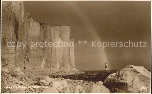 Leuchtturm Lighthouse Beachy Head Regenbogen