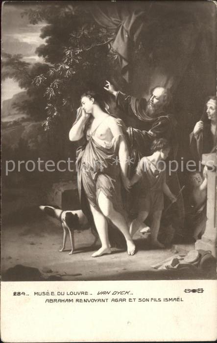 Van Dyck A. Abraham renvoyant Agar et son fils Isma
