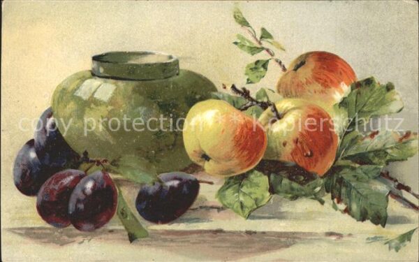 Obst Äpfel Pflaumen