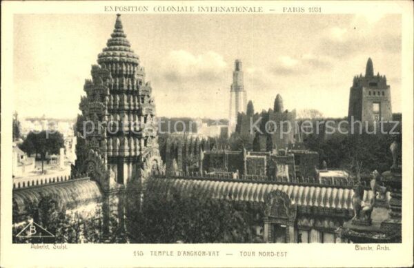 Exposition Coloniale Paris 1931 Temple d_Angkor-Vat