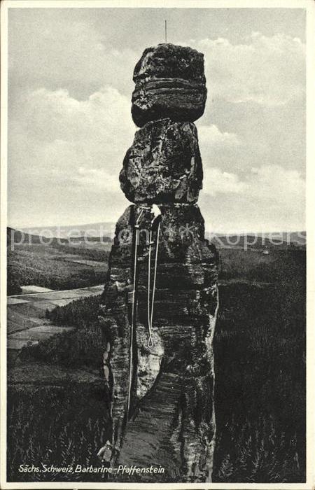 Bergsteigen Klettern Barbarine-Pfaffenstein