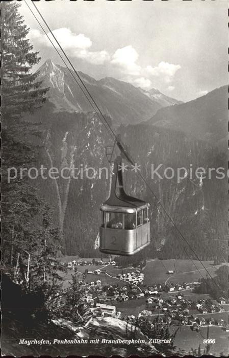 Seilbahn Penken Mayrhofen Brandbergkolm Zillerta