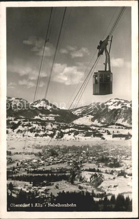 Seilbahn Nebelhorn Oberstdorf Allgäu