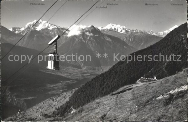 Seilbahn Mörel Riederalp Rhonetal