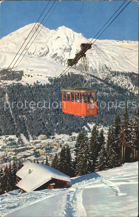 Seilbahn Brämabüel-Jakobshorn Strela Davos Schia