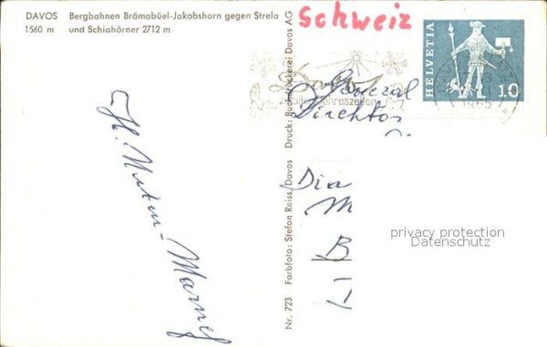 Seilbahn Brämabüel-Jakobshorn Strela Davos Schia – Bild 2