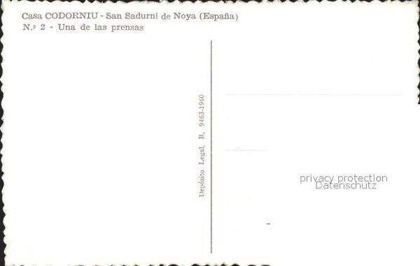 Wein Casa Codorniu San Sadurni de Noya Una d – Bild 2