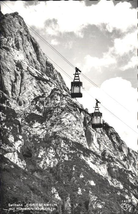 Seilbahn Eisriesenwelt Hühnerkrallkopf