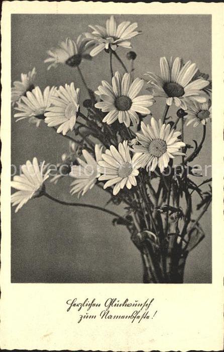 Namenstag Namenskarte Margeriten