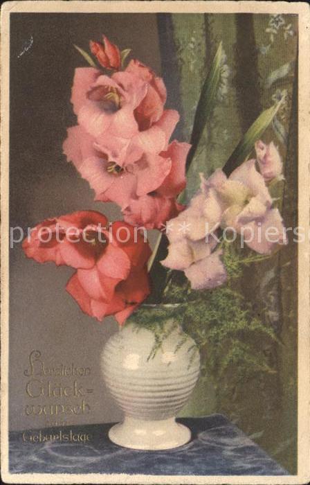 Geburtstag Blumen Vase