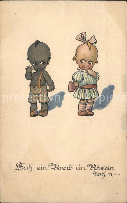 Kinder Child Enfants Sah ein Knab ein Röslein steh'n